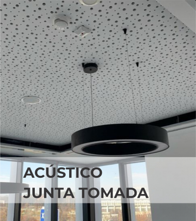 CIELORRASO ACÚSTICO JUNTA TOMADA